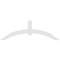Ekena Millwork Archdale Architectural Grade PVC Gable Bracket, 60"W x 20"H x 2"D x 4"F, 8/12 Pitch GBP060X20X0204ARC00 - alternate 2